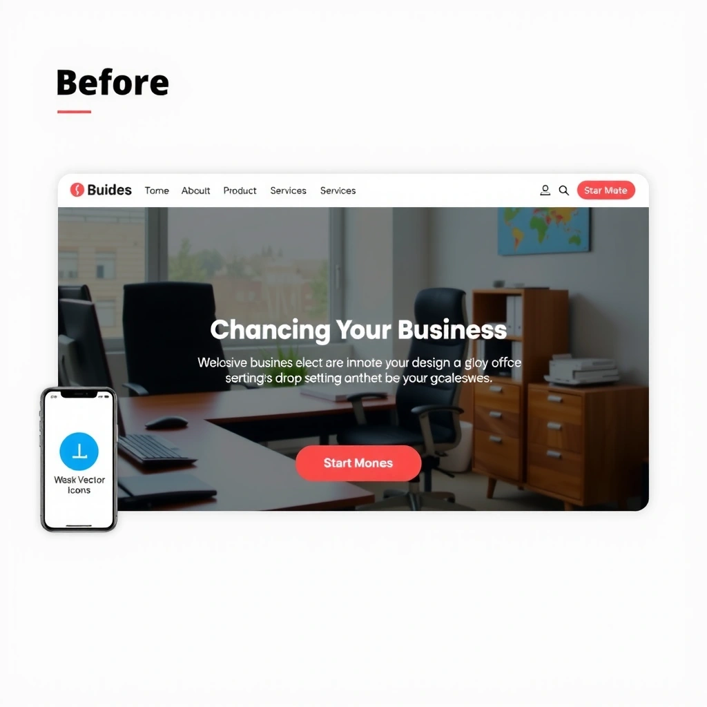 Before website redesign