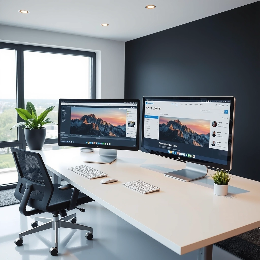 PixelLegacy modern web design workspace